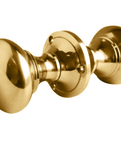 Contract Rim Door Knob, Polished Brass (sold in pairs)