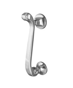 Scroll Door Knocker, Polished Chrome