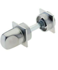 Minimal Square Bathroom Turn & Release (25mm x 25mm), Satin Chrome