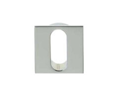 Minimal Square Standard Profile Escutcheon (25mm x 25mm), Polished Chrome