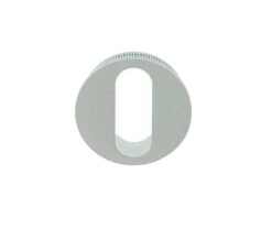 Minimal Round Standard Profile Escutcheon (25mm Diameter), Satin Chrome