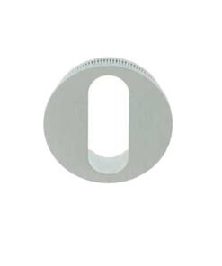 Minimal Round Standard Profile Escutcheon (25mm Diameter), Satin Chrome