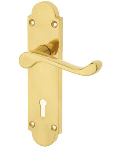 Frelan Epsom Door Handles On Backplate