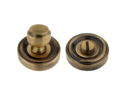 Parisian Bathroom Turn & Release, Antique Bronze