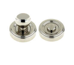 Parisian Bathroom Turn & Release, Polished Nickel
