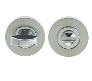 Bathroom Turn & Release (35mm x 8mm), Dual Finish Polished Chrome & Satin Chrome
