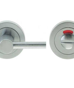 Easy Bathroom Turn & Release With Indicator (50mm x 10mm), Satin Chrome