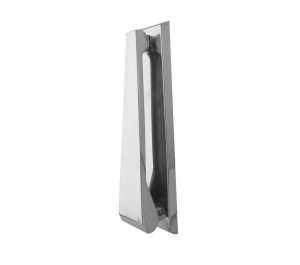 Contemporary Door Knocker, Polished Chrome