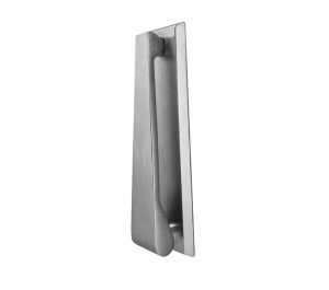 Contemporary Door Knocker, Satin Chrome