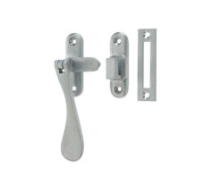Hook And Mortice Casement Fastener, Satin Chrome