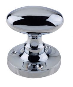 Contract Oval Mortice Door Knob, Polished Chrome (sold in pairs)