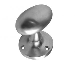 Contract Oval Mortice Door Knob, Satin Chrome (sold in pairs)