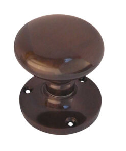 Contract Mushroom Mortice Door Knob, Dark Bronze