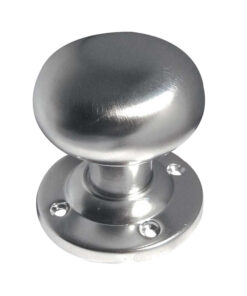Contract Mushroom Mortice Door Knob, Satin Chrome (sold in pairs)