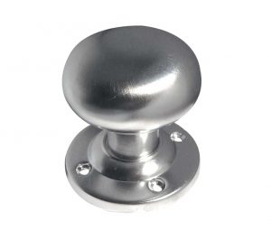 Contract Mushroom Mortice Door Knob, Satin Chrome (sold in pairs)