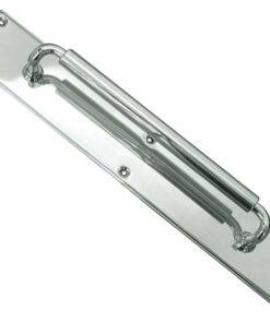 Chatsworth Pull Handle On Backplate (380mm OR 460mm), Polished Chrome
