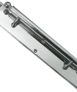 Blenheim Pull Handle On Backplate (380mm OR 460mm), Polished Chrome