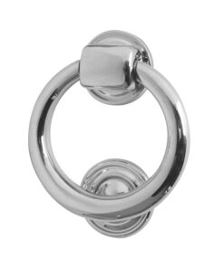 Ring Door Knocker (105mm Diameter), Polished Chrome