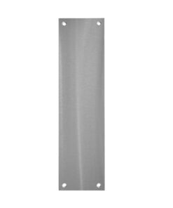 Raised Plain Fingerplate (305mm x 75mm), Satin Chrome