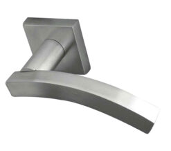 Paja Kubus Curved Door Handles On Square Rose