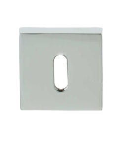 Rombo Standard Profile Square Escutcheon, Polished Chrome