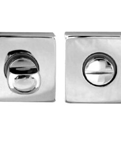Rombo Square Bathroom Turn & Release (50mm x 10mm), Polished Chrome