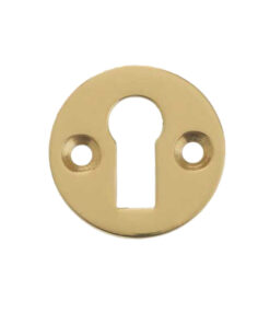 Standard Profile Round Escutcheon, Polished Brass