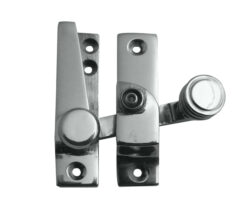 Lockable Quadrant Sash Window Fastener, Polished Chrome
