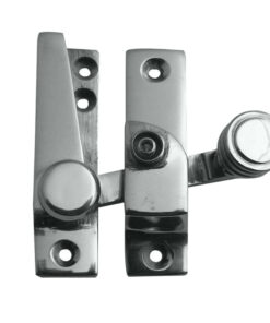 Lockable Quadrant Sash Window Fastener, Polished Chrome