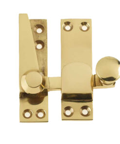 Heavy Quadrant Sash Window Fastener, Polished Brass