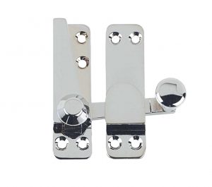 Heavy Quadrant Sash Window Fastener, Polished Chrome