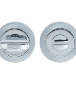 Bathroom Turn & Release (50mm x 10mm), Dual Finish Polished Chrome & Satin Chrome