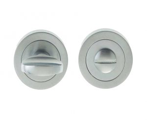 Bathroom Turn & Release - 50mm x 10mm - Satin Chrome