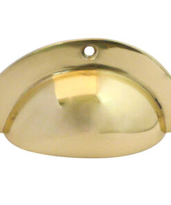 Drawer Pull (87mm x 37mm), Polished Brass