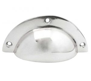 Drawer Pull (87mm x 37mm), Polished Chrome