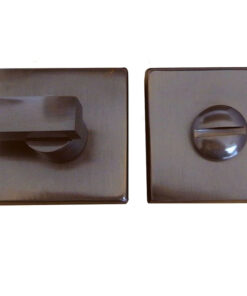 Square Bathroom Turn & Release (50mm x 10mm), Dark Bronze