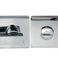 Square Bathroom Turn & Release (50mm x 10mm), Polished Chrome