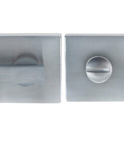 Square Bathroom Turn & Release (50mm x 10mm), Satin Chrome