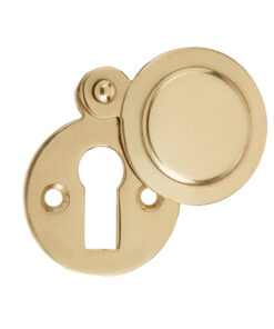 Standard Profile Round Covered Escutcheon, Polished Brass