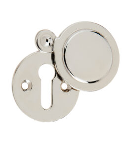 Standard Profile Round Covered Escutcheon, Polished Nickel