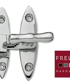 T Handle Window Fasteners (50mm), Polished Chrome Or Polished Brass