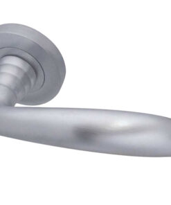 Reguitti Arc Door Handles On Round Rose.