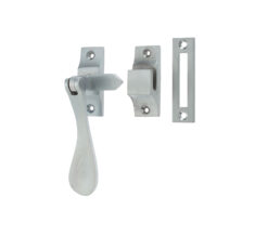 Hook And Mortice Casement Fastener, Satin Chrome