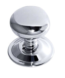 Concealed Rose Mushroom Mortice Door Knob, Polished Chrome (sold in pairs)