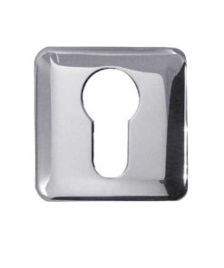 Euro Profile Square Escutcheon, Polished Chrome