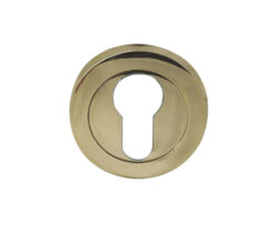 Euro Profile Escutcheon, PVD Stainless Brass