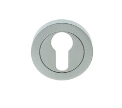 Euro Profile Escutcheon, Satin Chrome