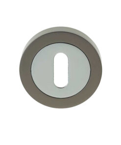 Standard Profile Escutcheon, Dual Finish Polished Chrome & Black Nickel