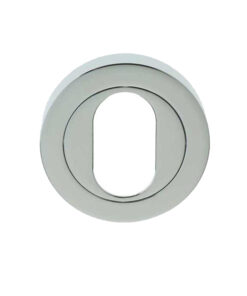 Oval Profile Escutcheon, Polished Chrome