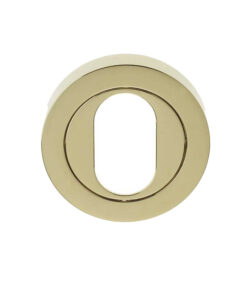 Oval Profile Escutcheon, PVD Stainless Brass